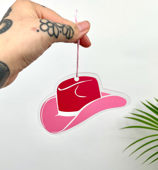 Cowboy hat acrylic home decor charm accessory