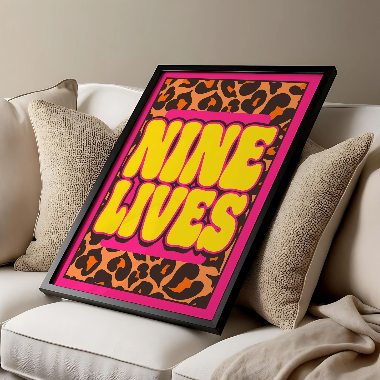 Nine lives artwork poster print