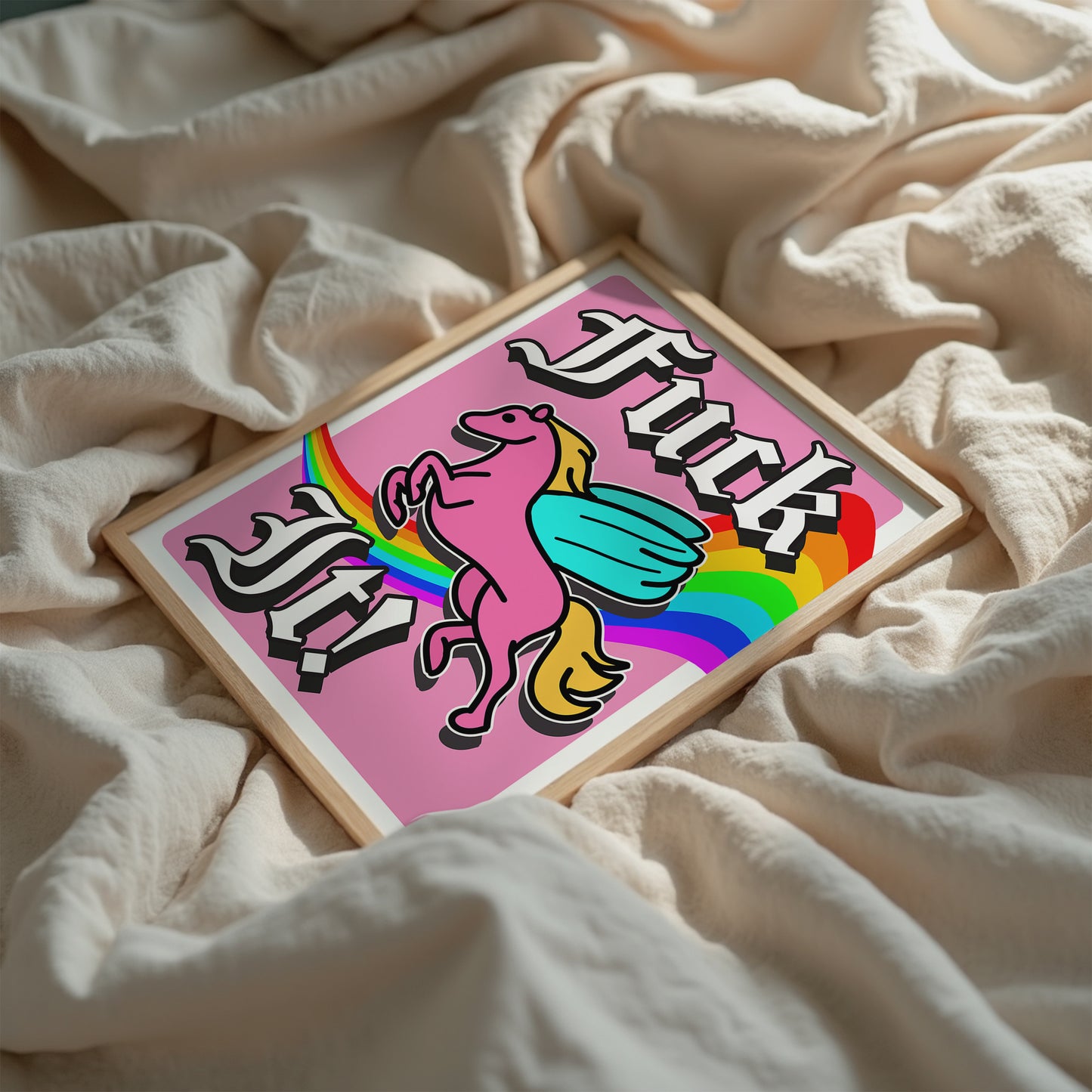 Fuck it! artwork poster print