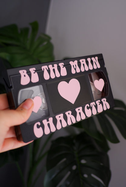 Be the main character upcycled vintage VHS video tape home decor