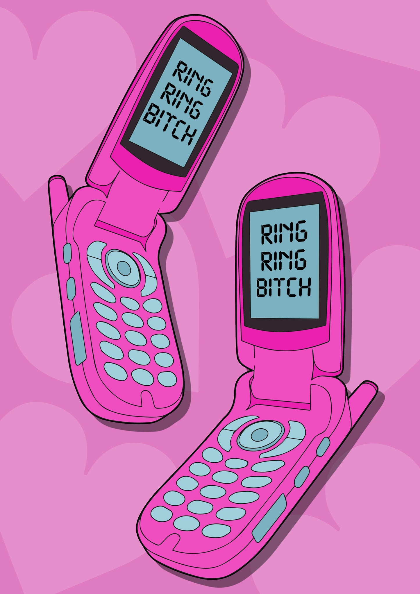 Mobile Flip Phone 1990S 2000S Aesthetic Poster Print Poster