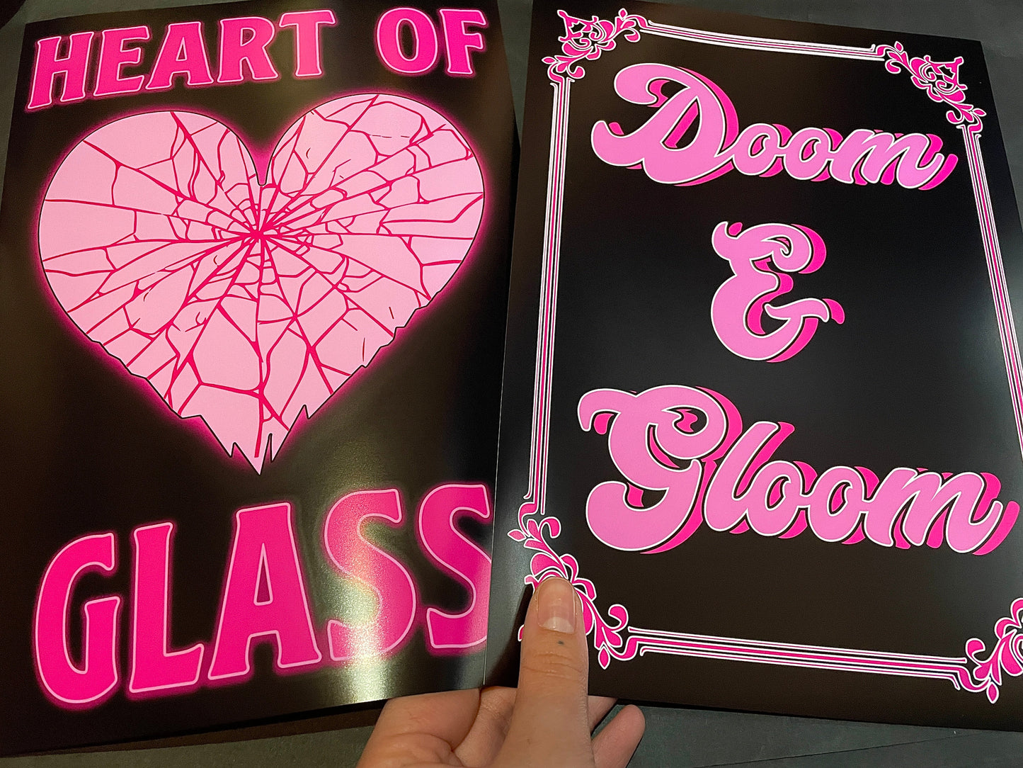 Heart Of Glass Song Typography Artwork Poster Print Poster