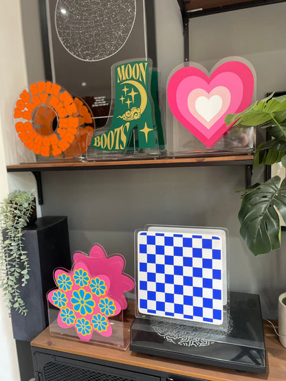 You spin me right round baby right round acrylic storage holder for records, books and other storage home decor