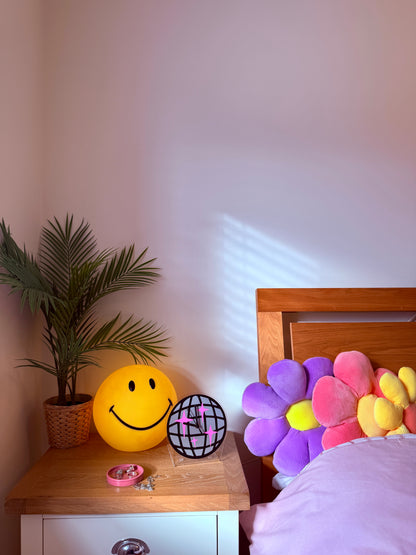 Disco ball table decorative clock silent movement