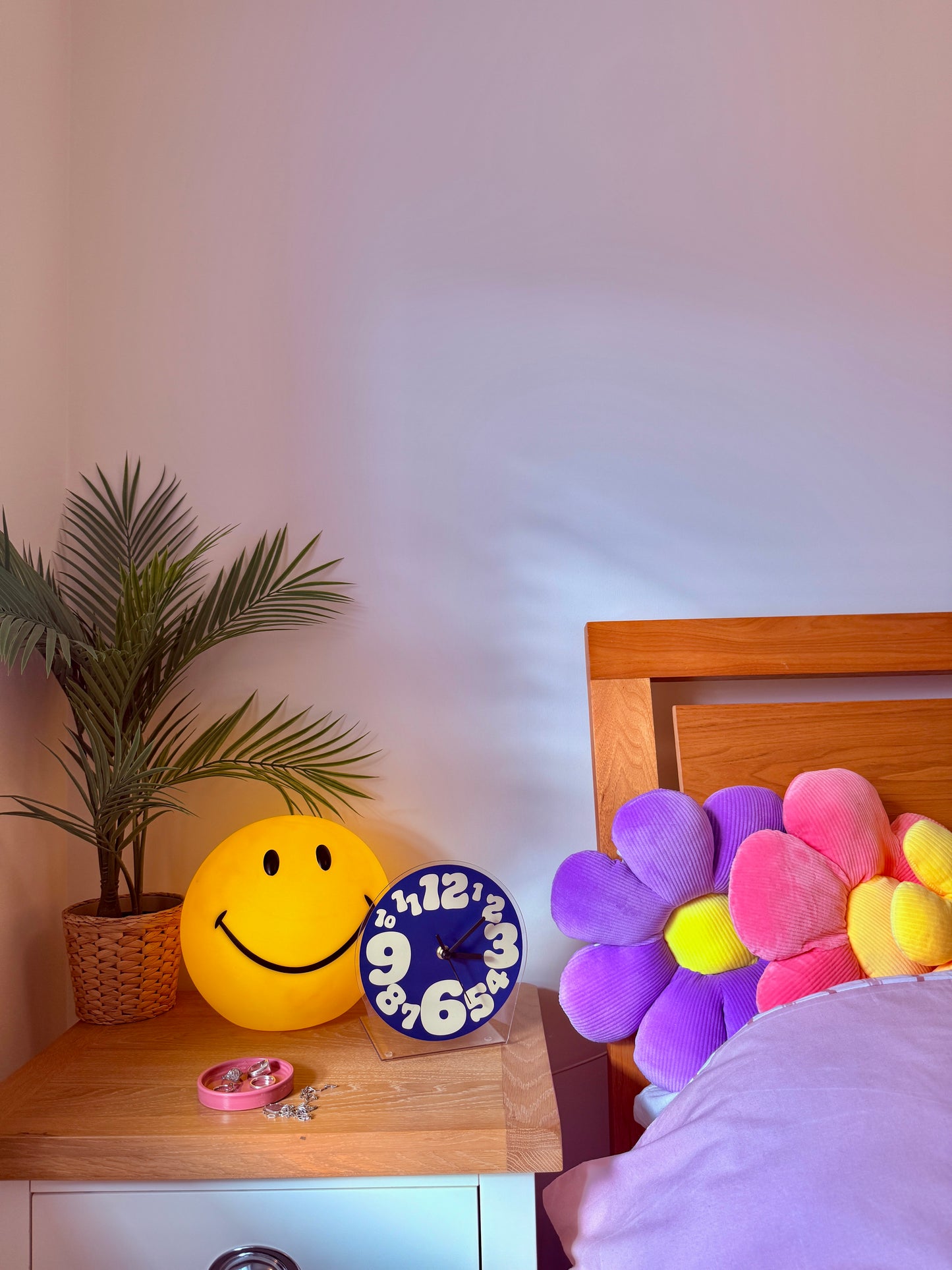 Bubble numbers table decorative clock silent movement