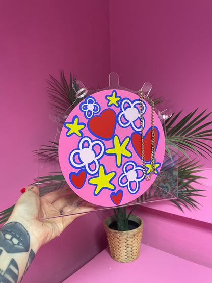 Y2K flower hearts stars pattern jewellery stand home decor accessories