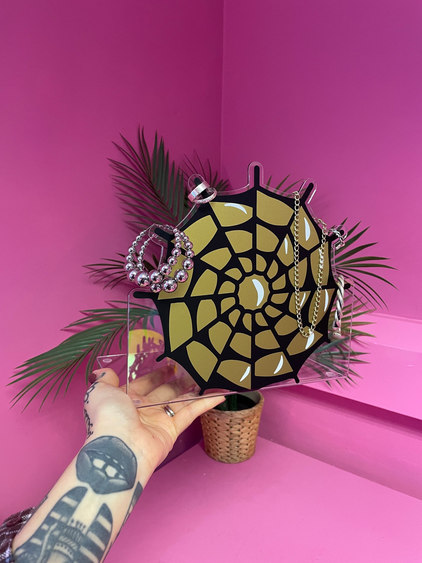 Web tattoo trad flash jewellery stand home decor accessories