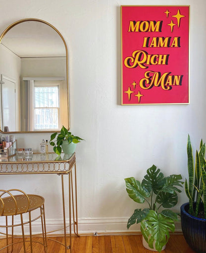 Cher Mom I Am A Rich Man Artwork Poster Print Poster