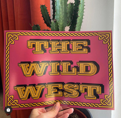 The Wild West Artwork Poster Print Poster