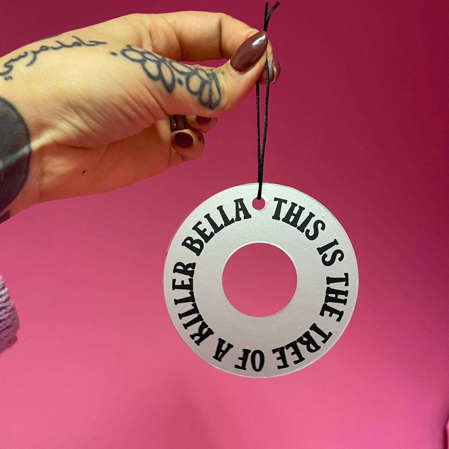 This is the tree of a killer bella acrylic christmas tree ornament festive decoration decor