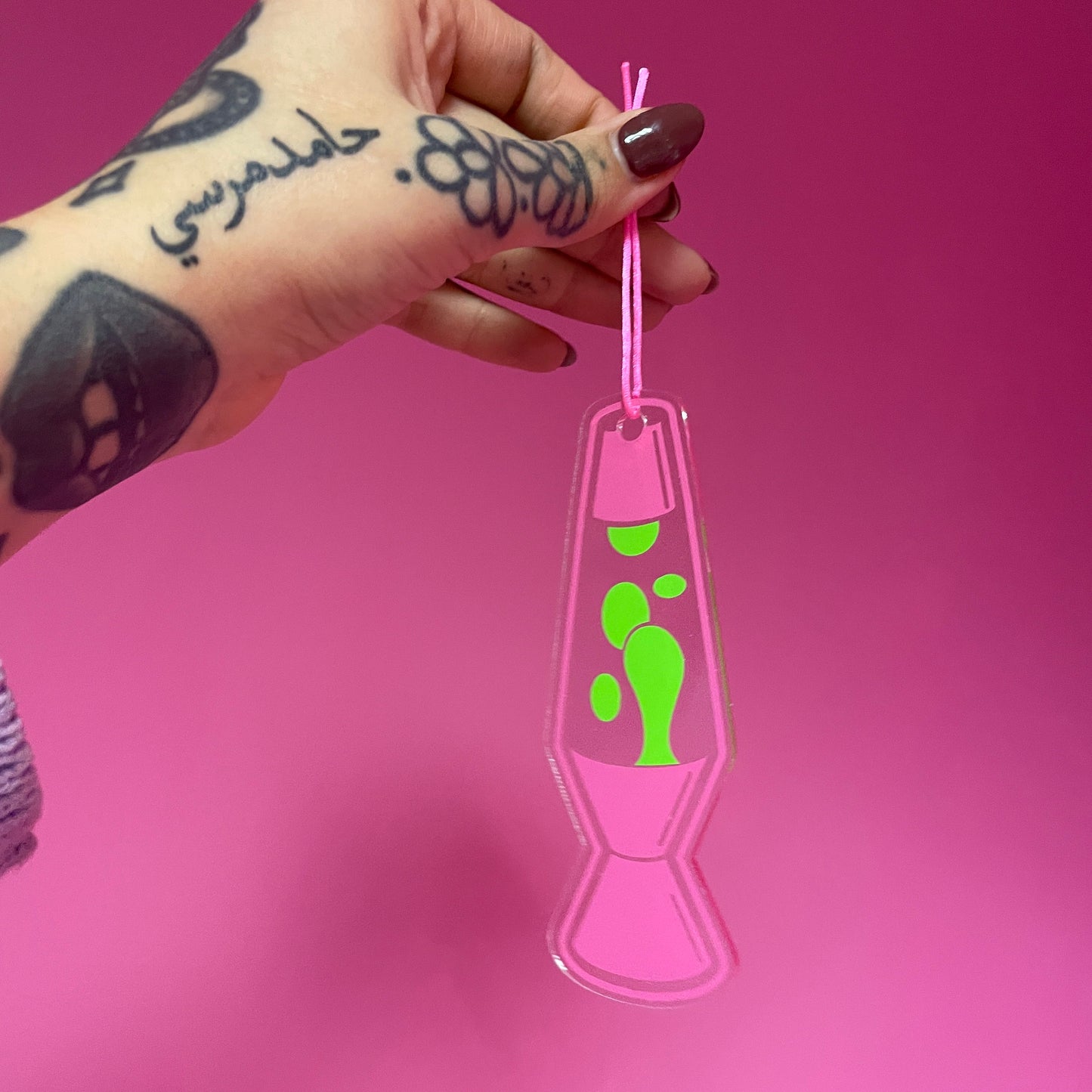 Lava lamp acrylic christmas tree ornament festive decoration decor