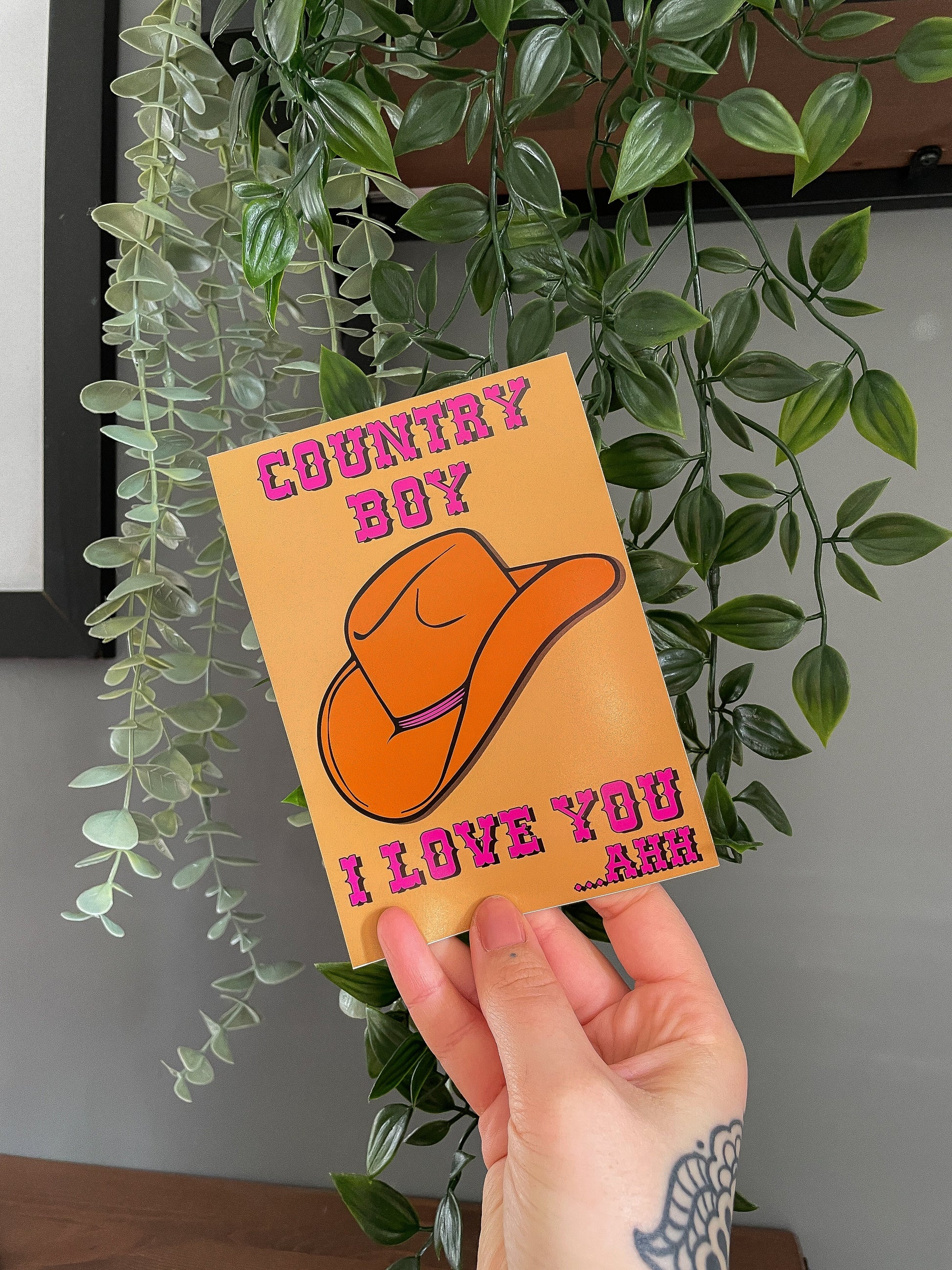 Country Boy I Love You Vine Quote Artwork Poster Print Poster