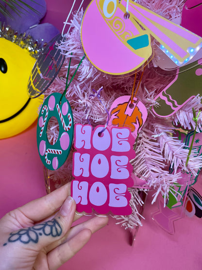 Hoe Hoe Hoe christmas tree ornament bauble decor