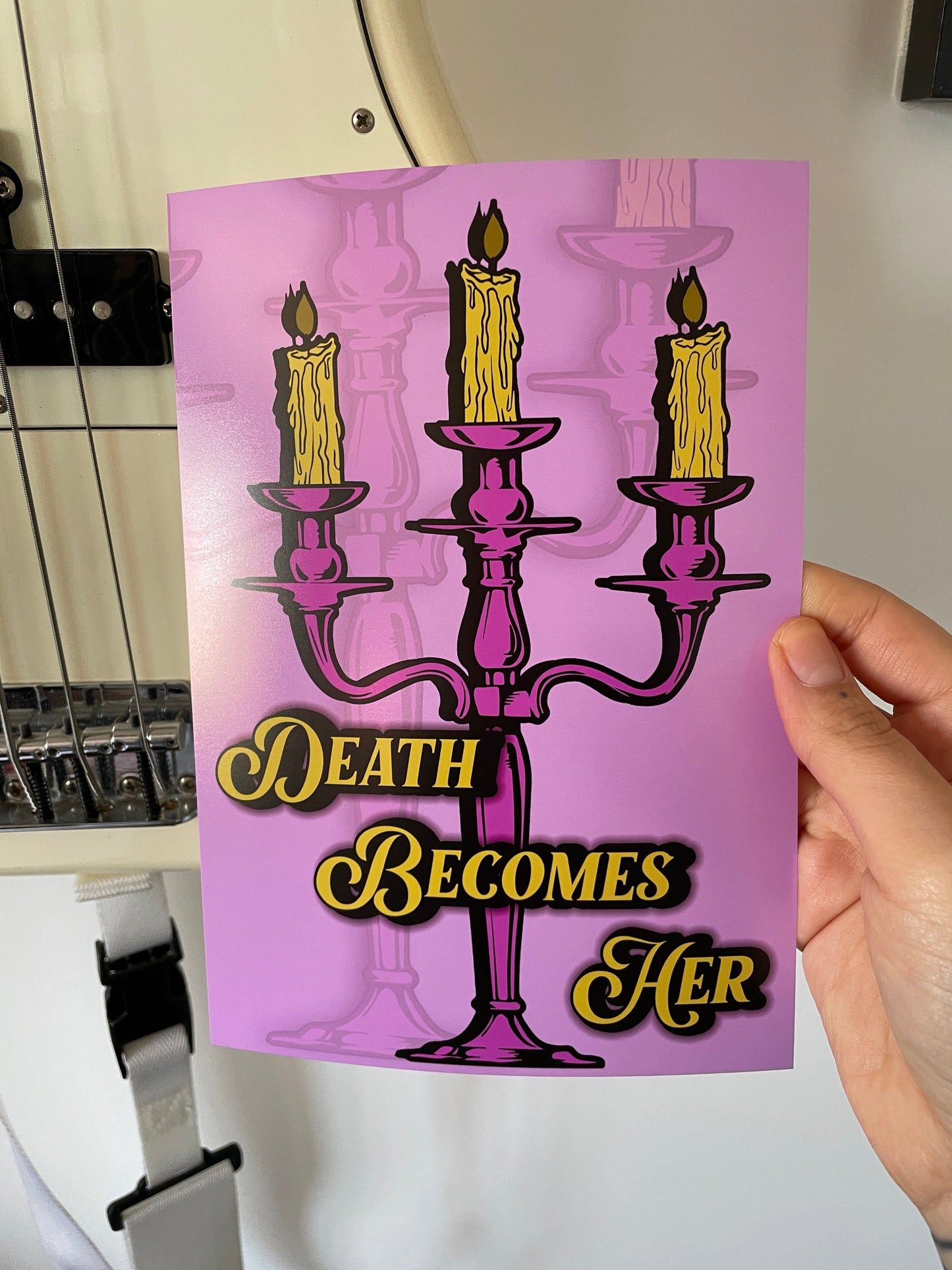 Death Becomes Her Typography Artwork Poster Print Poster