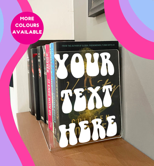 Personalised custom acrylic bookend home decor