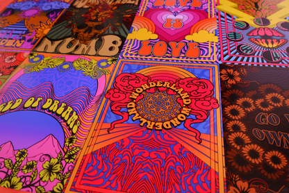 Wonderland Psychedelic Artwork Poster Print Poster