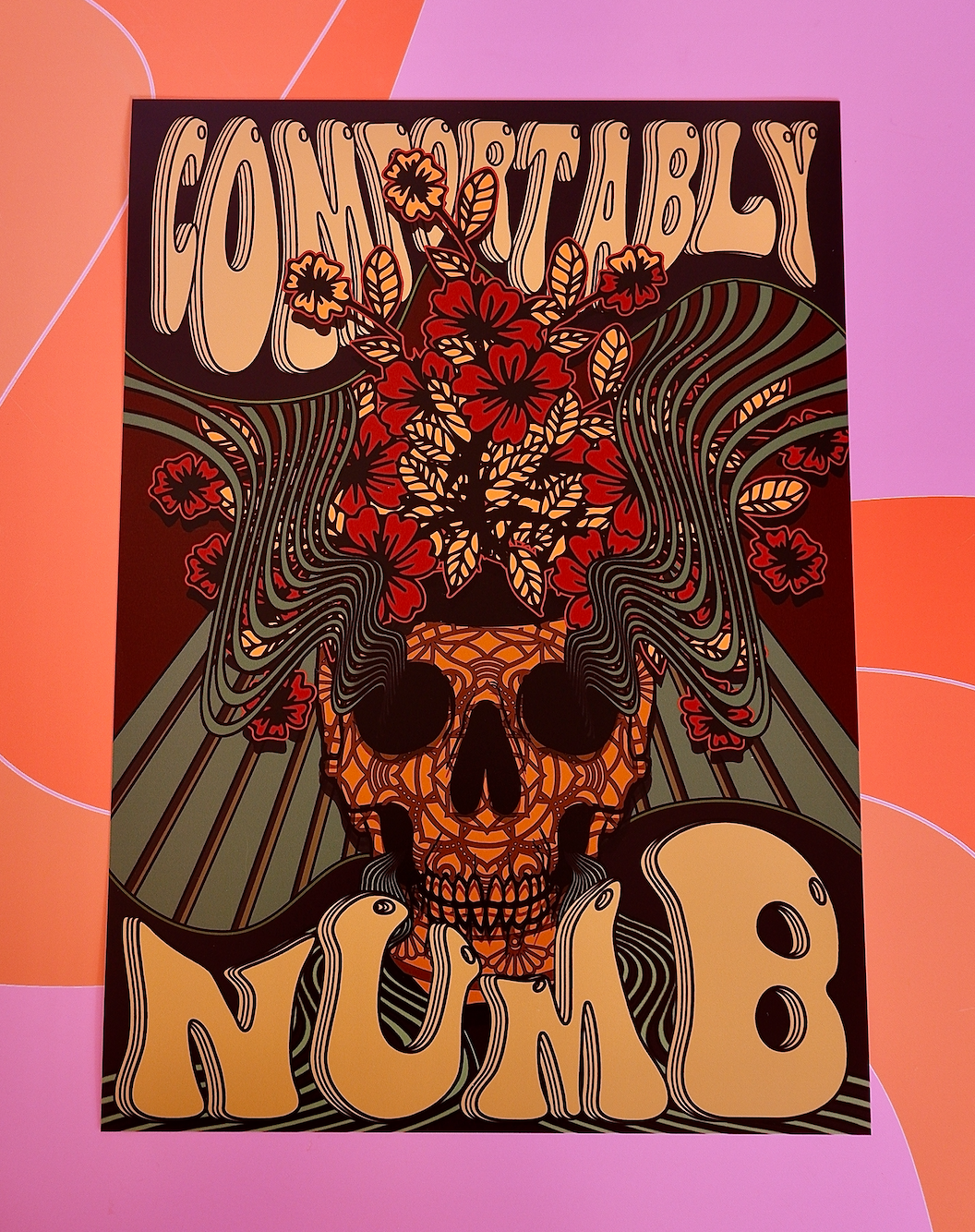 Comfortably Numb Psychedelic Artwork Poster Print Poster