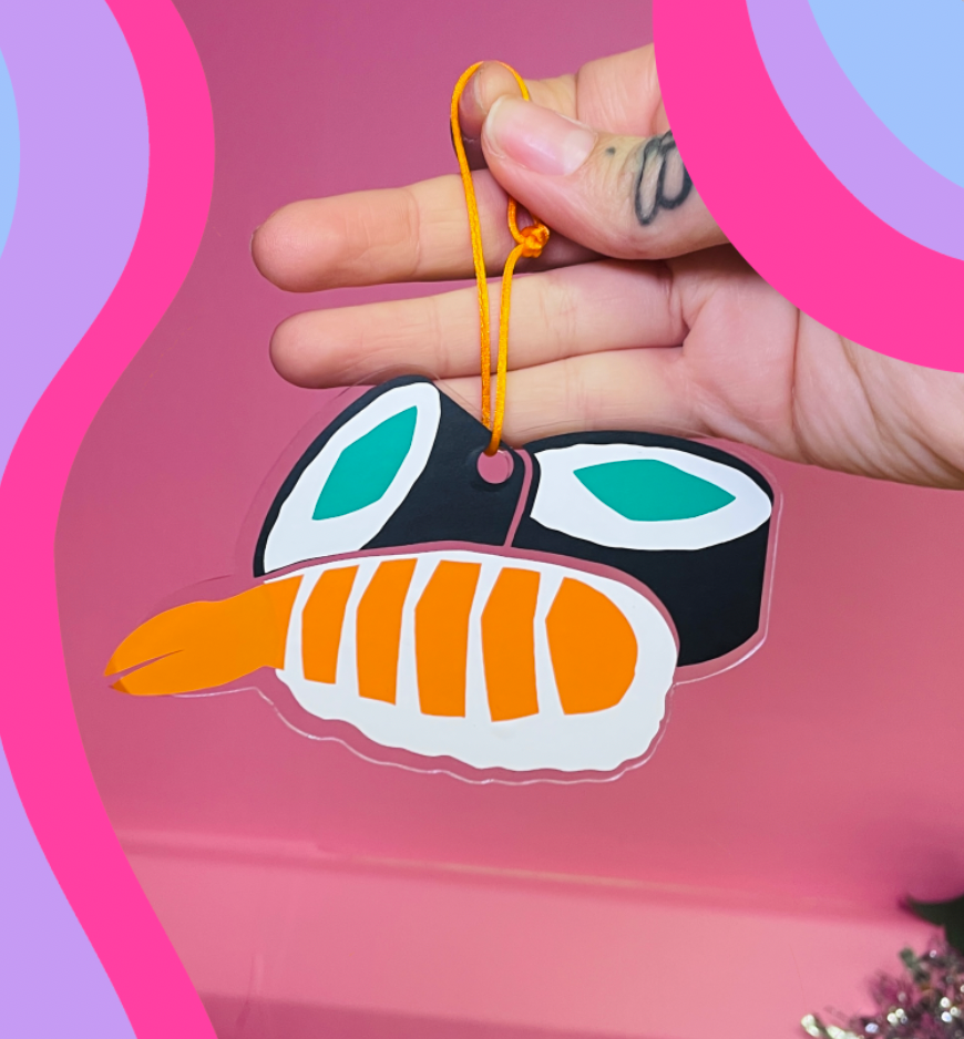 Sushi christmas tree ornament bauble decor