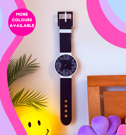 Bubble numbers watch wall clock decorative silent movement