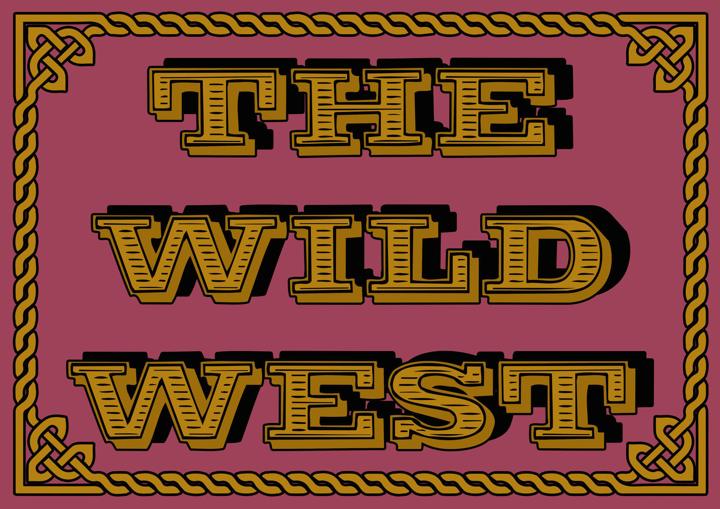 The Wild West Artwork Poster Print Poster