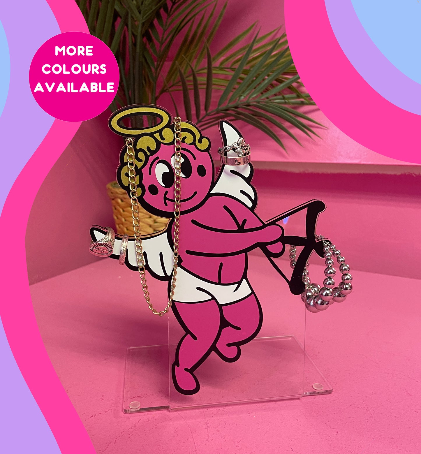 Cherub angel jewellery stand home decor accessories