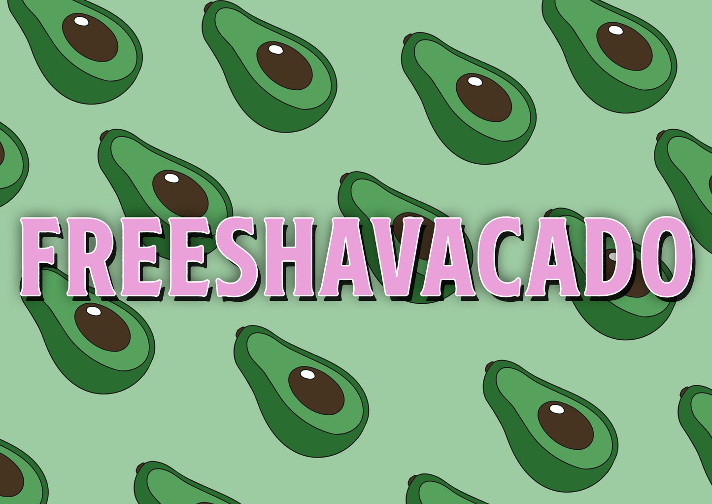 CLEARANCE A6 Freeshavacado vine poster print