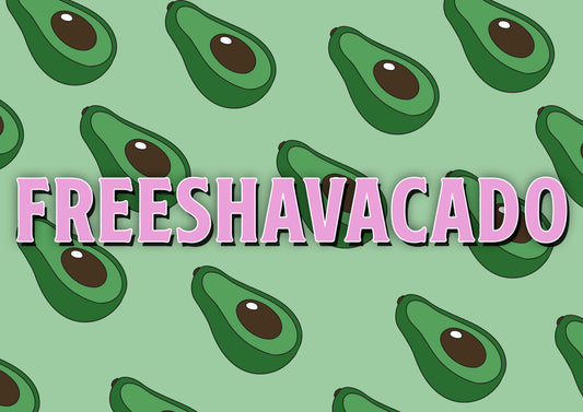 CLEARANCE A6 Freeshavacado vine poster print