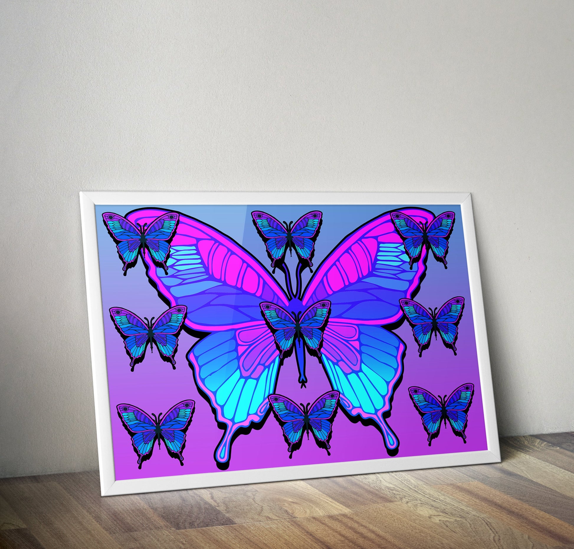 Butterfly 1990S 2000S Aesthetic Poster Print Poster