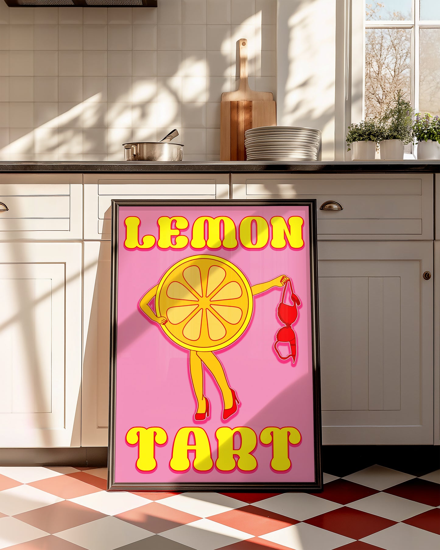 Lemon tart unhinged artwork poster print