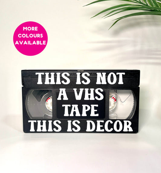 This is not a VHS tape upcycled vintage VHS video tape home decor