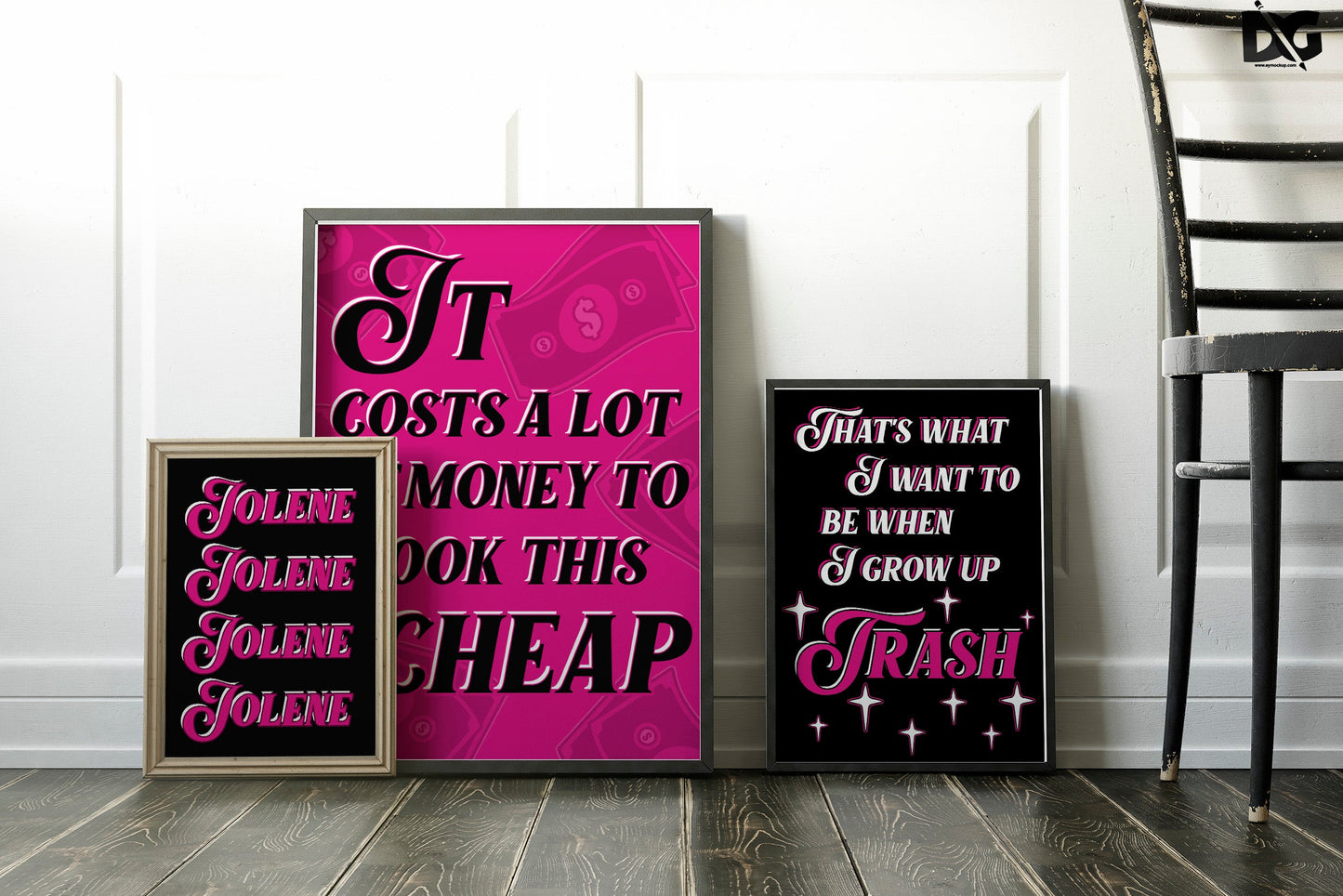 Thats What I Want To Be Trash Typography Artwork Poster Print Poster