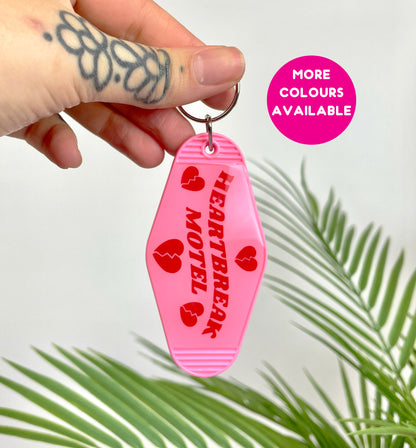 Heartbreak Motel motel keychain keyring various colours