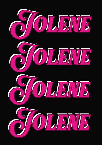 Jolene Artwork Typography Poster Print Poster