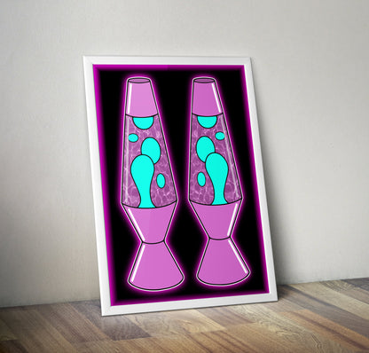 Lava Lamp 1990S 2000S Aesthetic Artwork Poster Print Poster