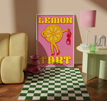 Lemon tart unhinged artwork poster print