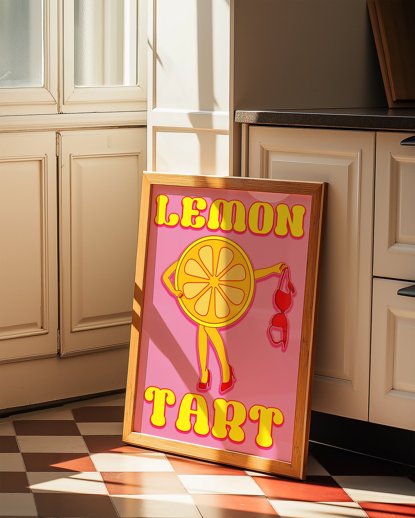 Lemon tart unhinged artwork poster print