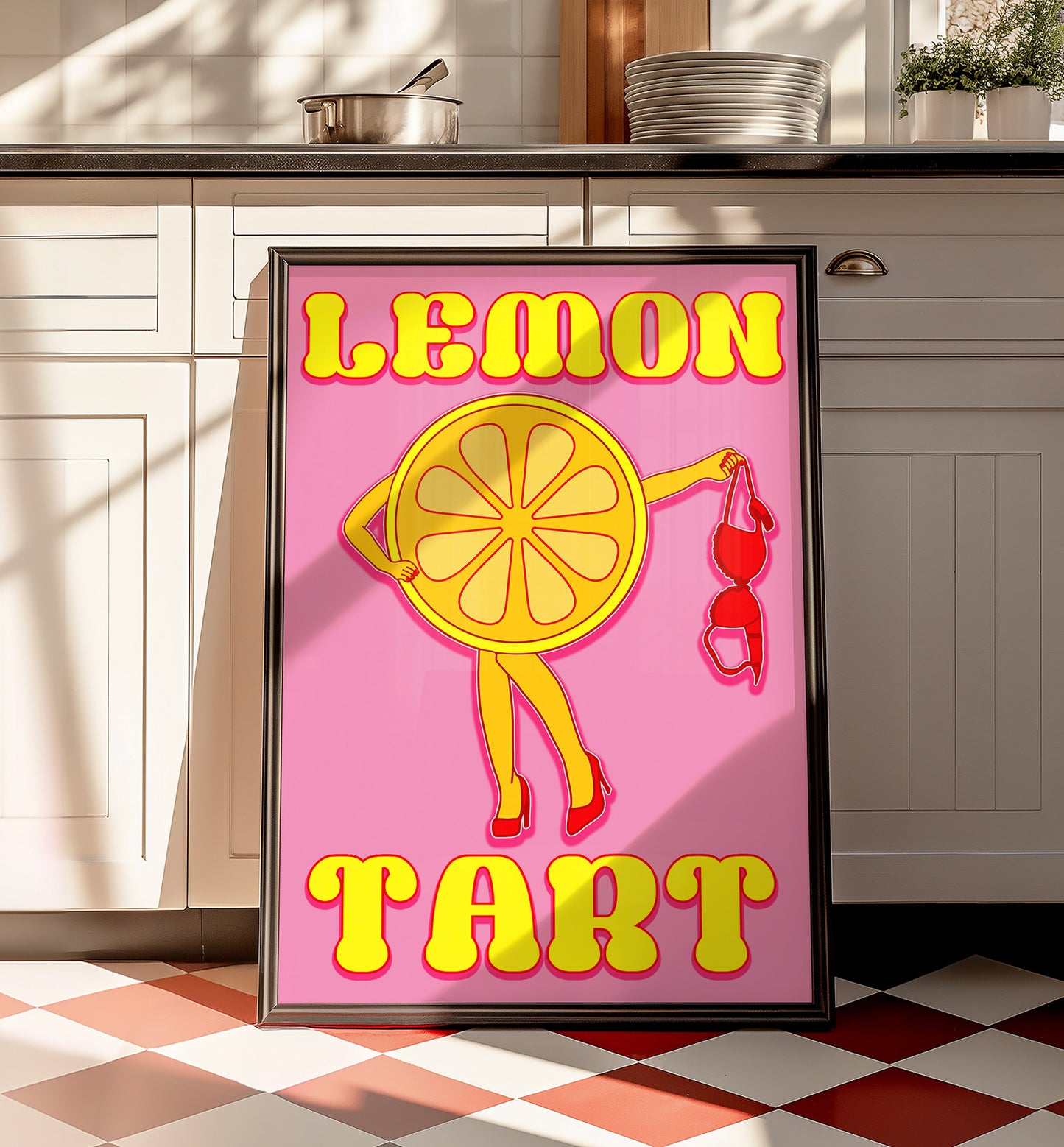 Lemon tart unhinged artwork poster print