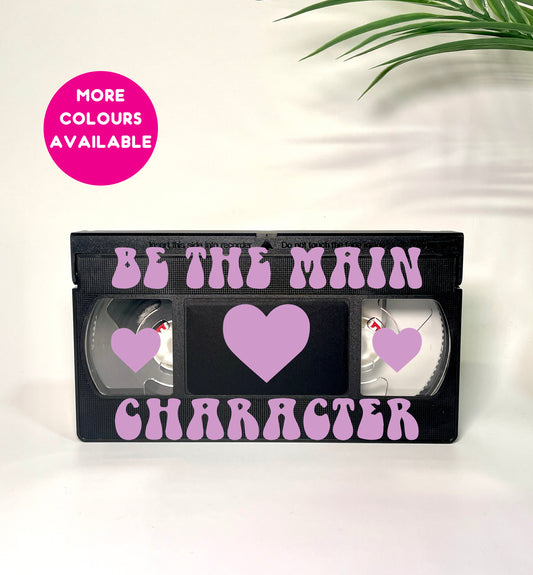 Be the main character upcycled vintage VHS video tape home decor
