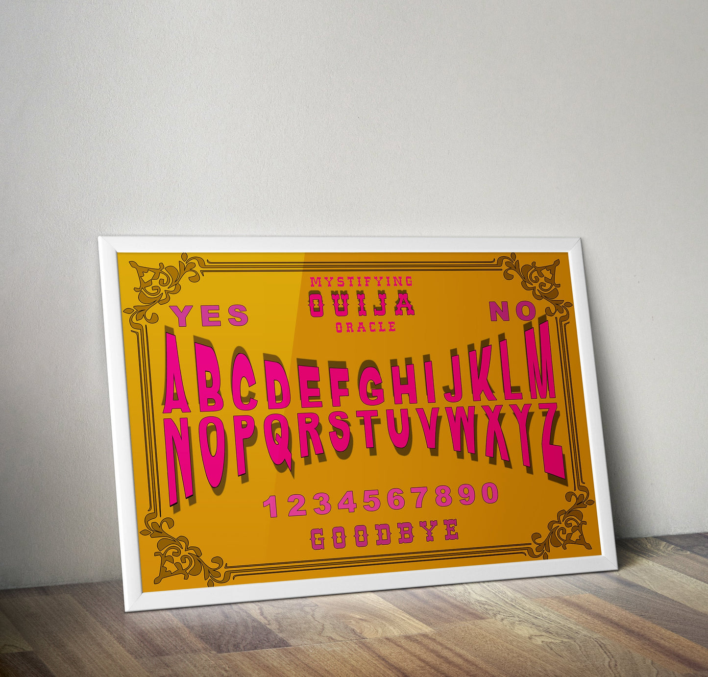 Ouija Board Typography Artwork Poster Print Poster