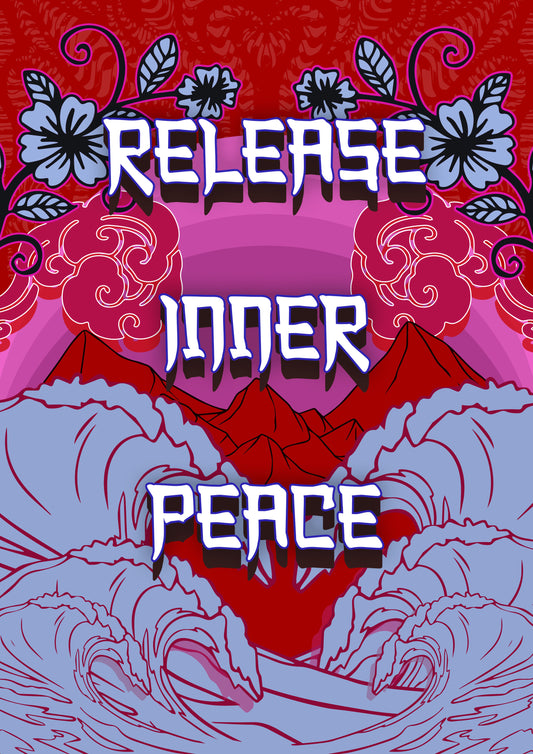 CLEARANCE release inner peace print A3