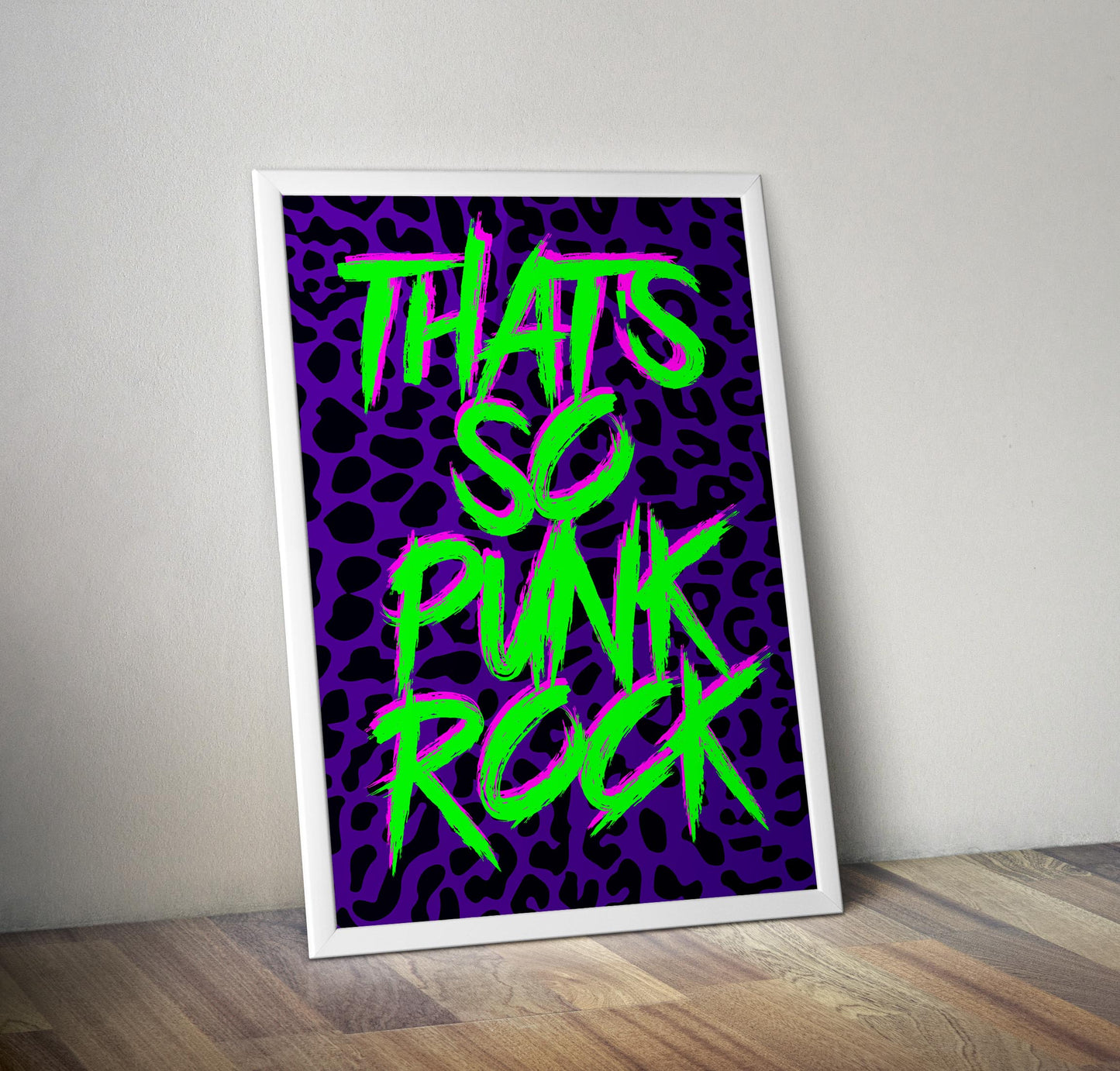 Thats so punk rock typography artwork poster print