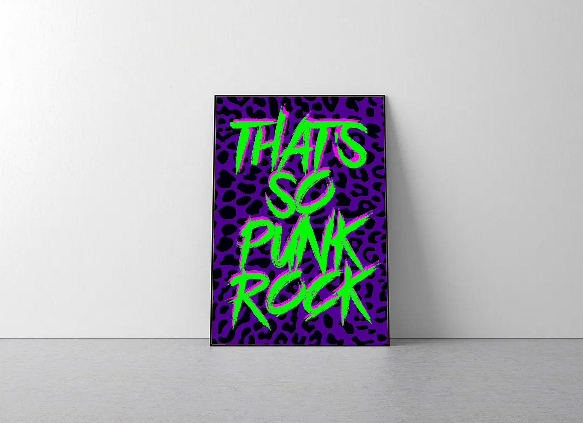 Thats So Punk Rock Typography Artwork Poster Print Poster