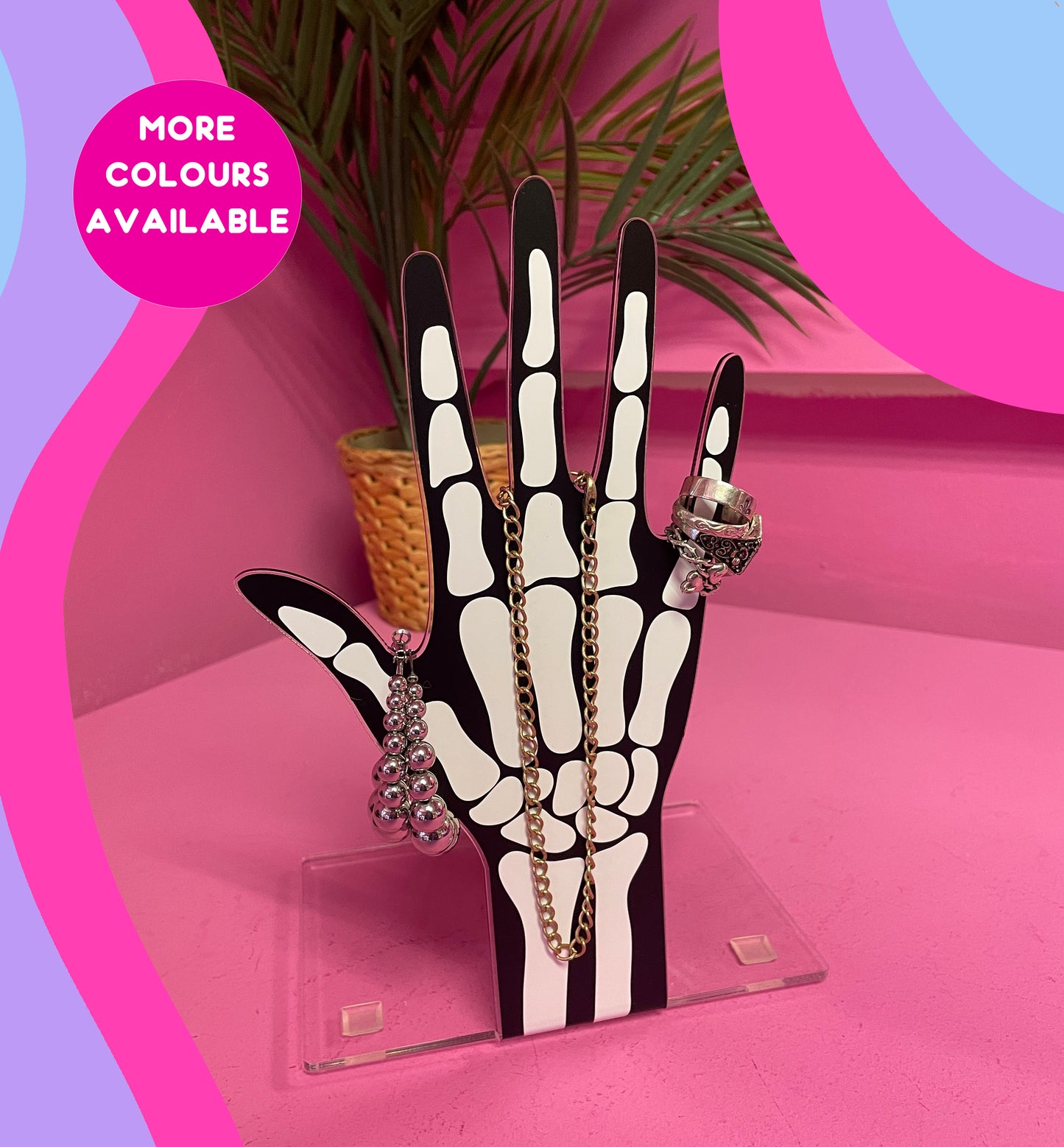 Skeleton hand jewellery stand home decor accessories