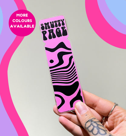 Smutty page acrylic bookmark accessory