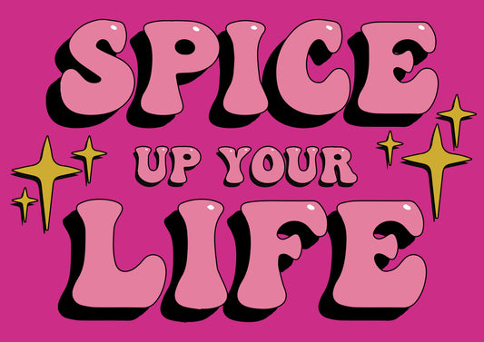 CLEARANCE spice up your life print A4