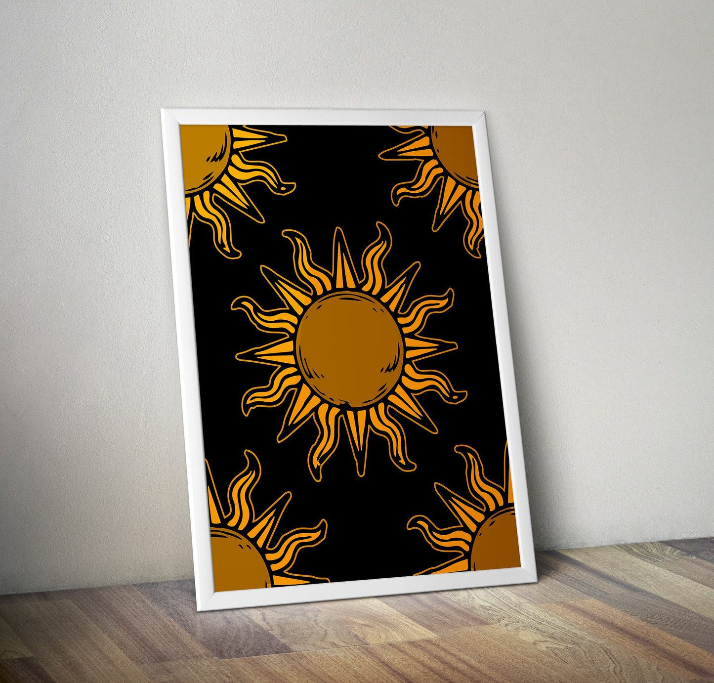 Sun Tarot Artwork Poster Print Poster