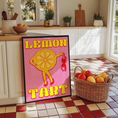 Lemon tart unhinged artwork poster print