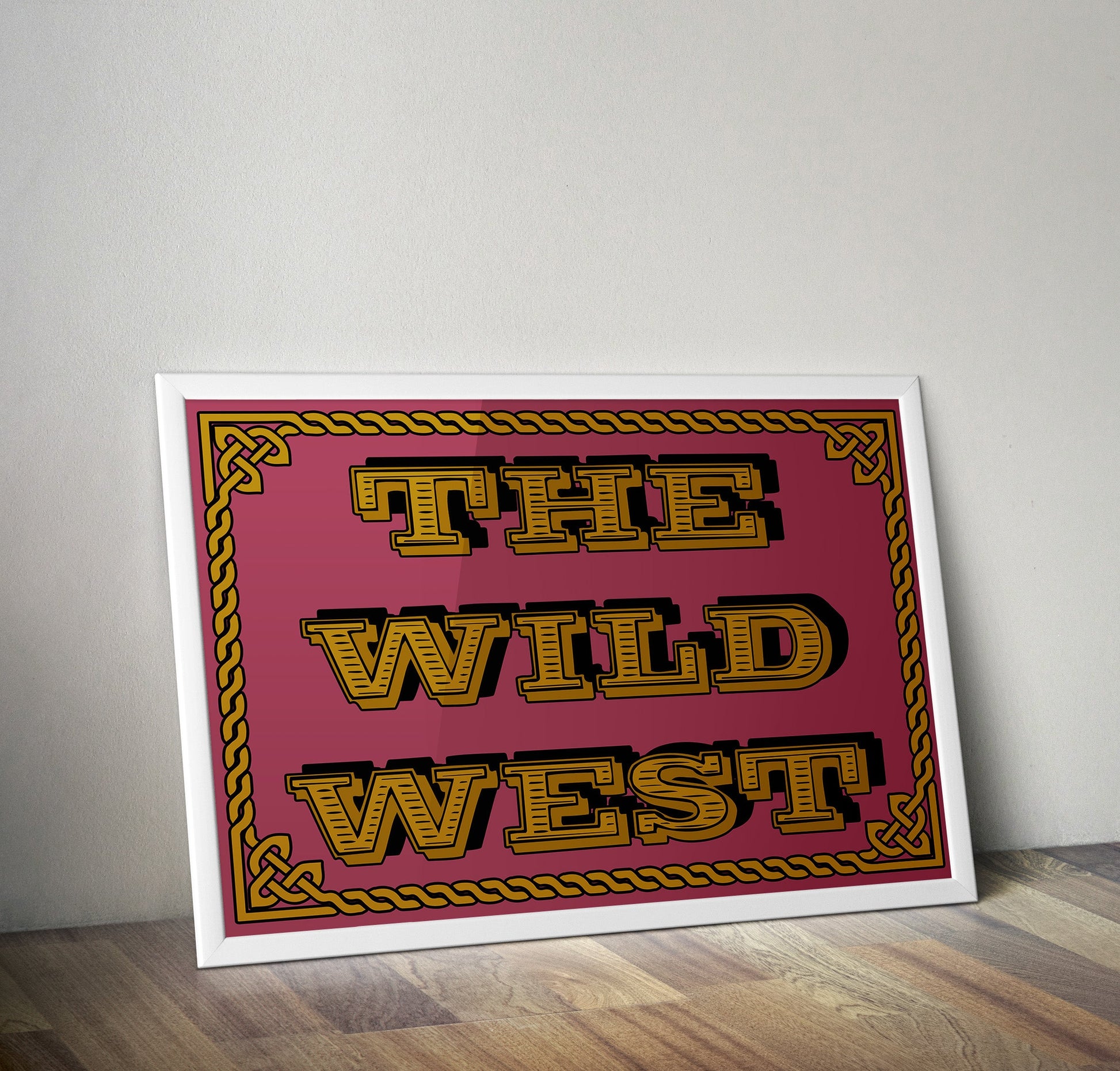 The Wild West Artwork Poster Print Poster