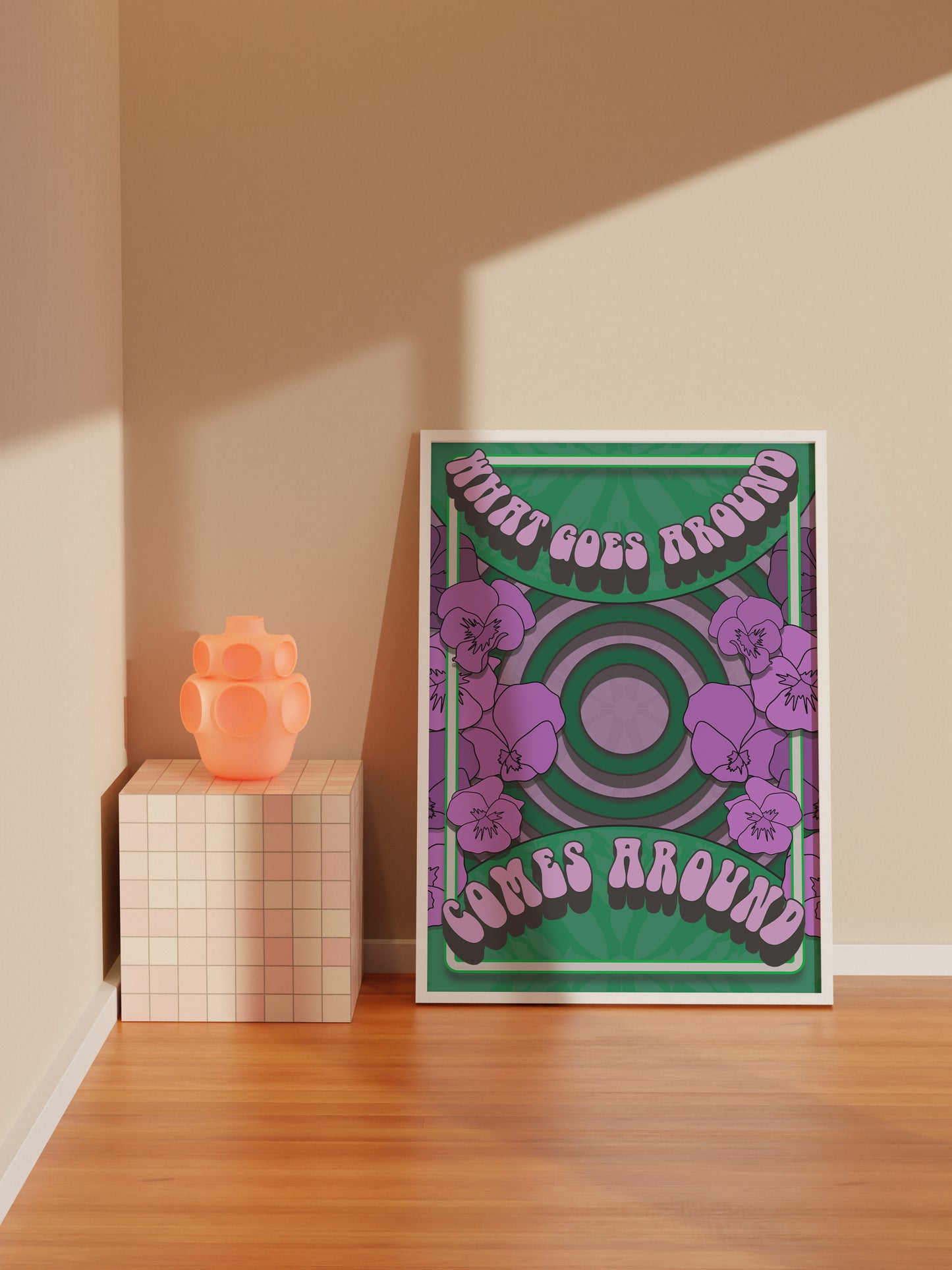 What goes around comes around artwork poster print