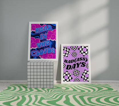 Badass days artwork poster print